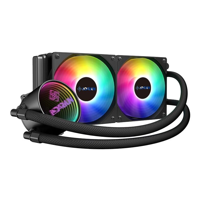 DARYUN Cix 240mm Argb Sıvı Soğutma 2x12cm Fan Amd*intel Uyumlu Yüksek Performanslı Işlemci Soğutucusu