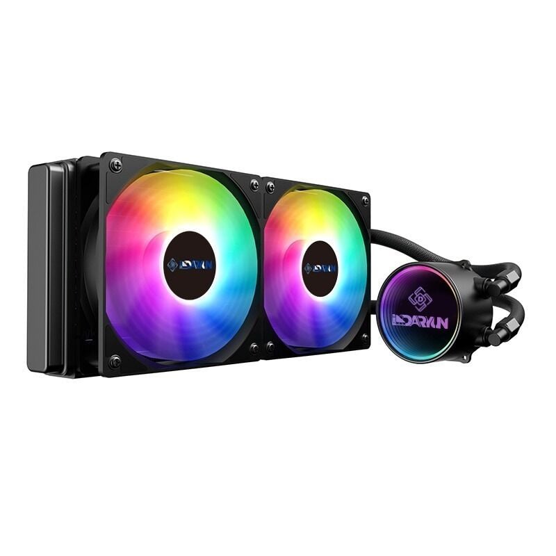 DARYUN Cix 240mm Argb Sıvı Soğutma 2x12cm Fan Amd*intel Uyumlu Yüksek Performanslı Işlemci Soğutucusu