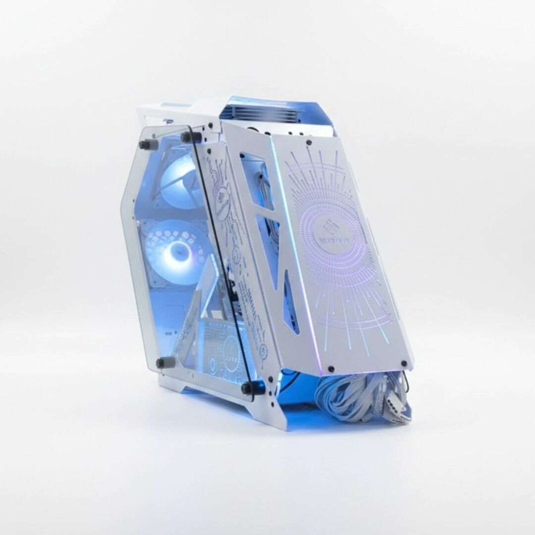 DARYUN Razon 6x 120MM Argb Fanlı Robotik Beyaz Gaming Bilgisayar Kasası