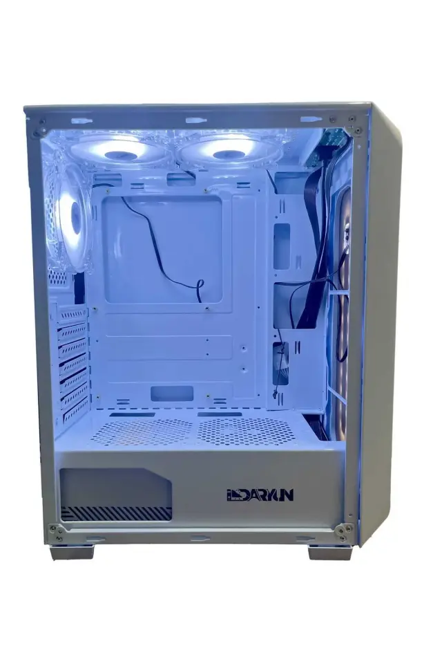DARYUN İfesto 3 X 120 Mm Whıte Panel Argb Fanlı Cam Panelli Bilgisayar Kasası