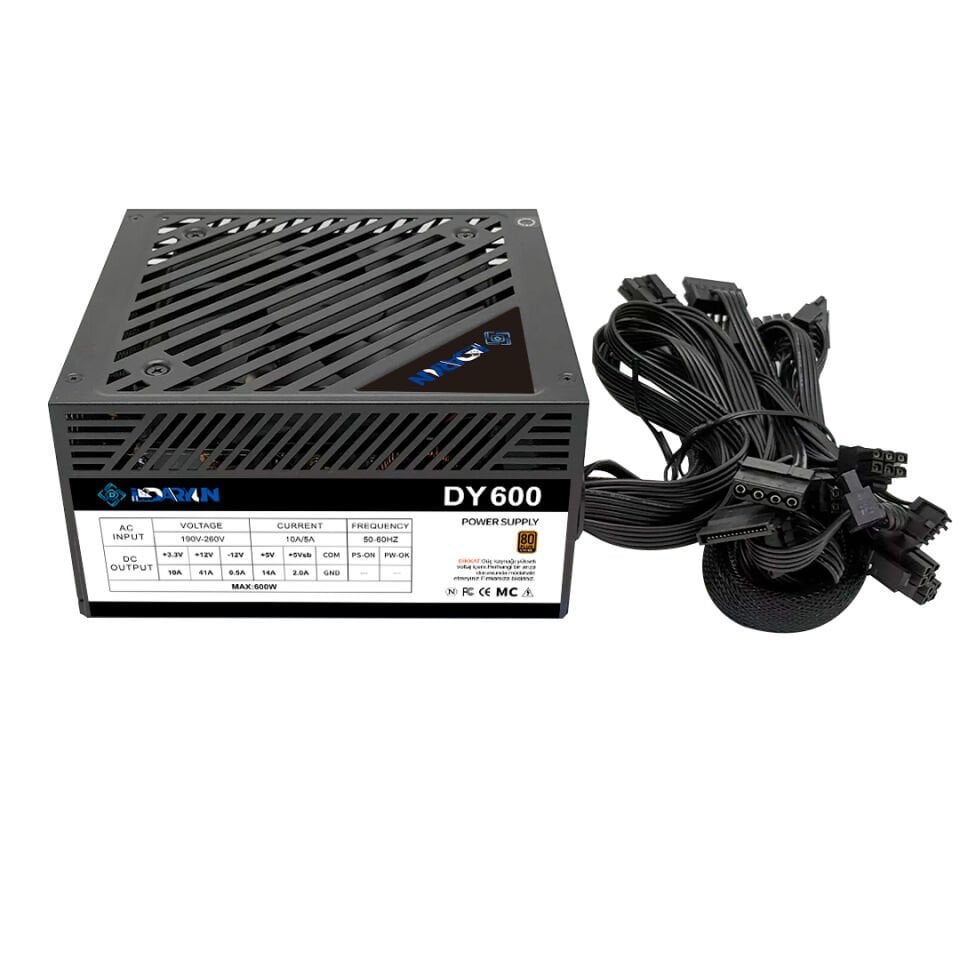DARYUN Dy600 600w80 Plus Bronze Siyah Güç Kaynağı